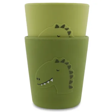 Gobelet en silicone 2-pack - Mr. Dino