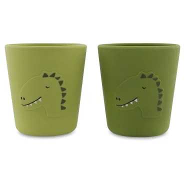 Gobelet en silicone 2-pack - Mr. Dino