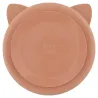 Assiette avec ventouse en silicone et compartiments - Mrs. Cat