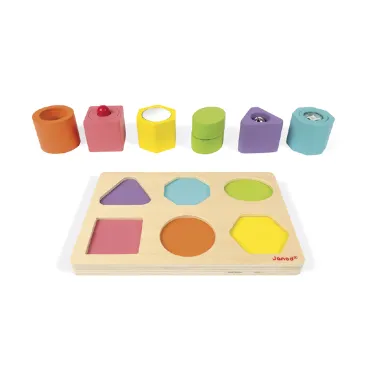 Puzzle 6 cubes sensoriels I wood