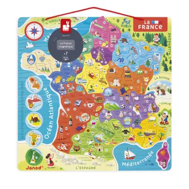 Puzzle Carte France Magnétique 93 pièces