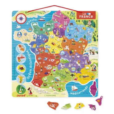 Puzzle Carte France Magnétique 93 pièces