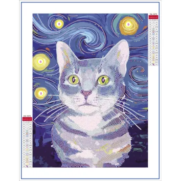 Diamond painting - Chat