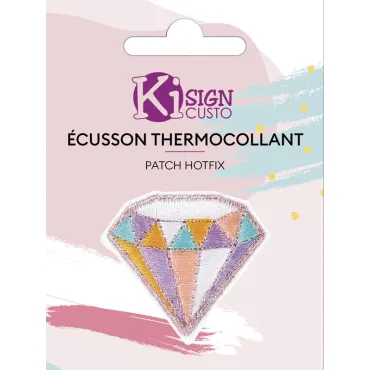 Ecusson brodé thermocollant - Diamant