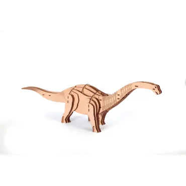 Maquette bois 3D - Diplodocus - 38 pces