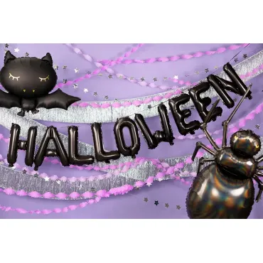 Ballon en aluminium Halloween - Noir