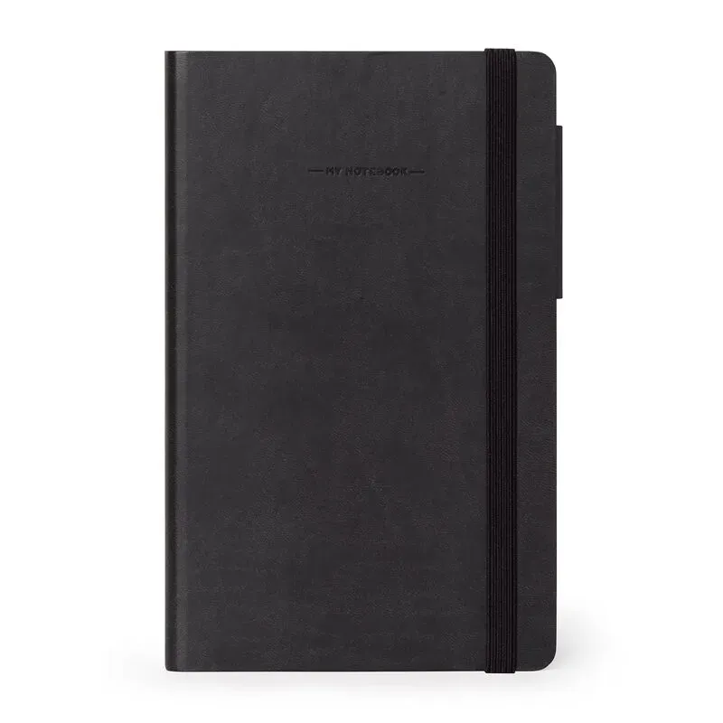 Carnet Papier Blanc - Medium - Noir