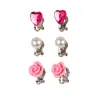 Boucles d'oreille à clip Hila, rose