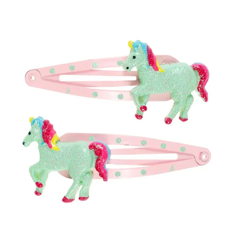 Barrettes Aike licorne 