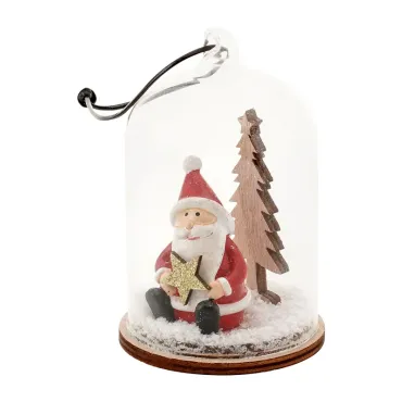 Cloche en verre - Santa