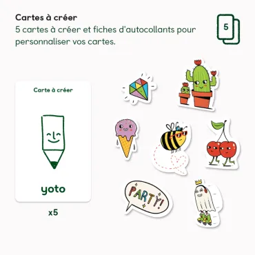 Cartes à créer - Pack de 5