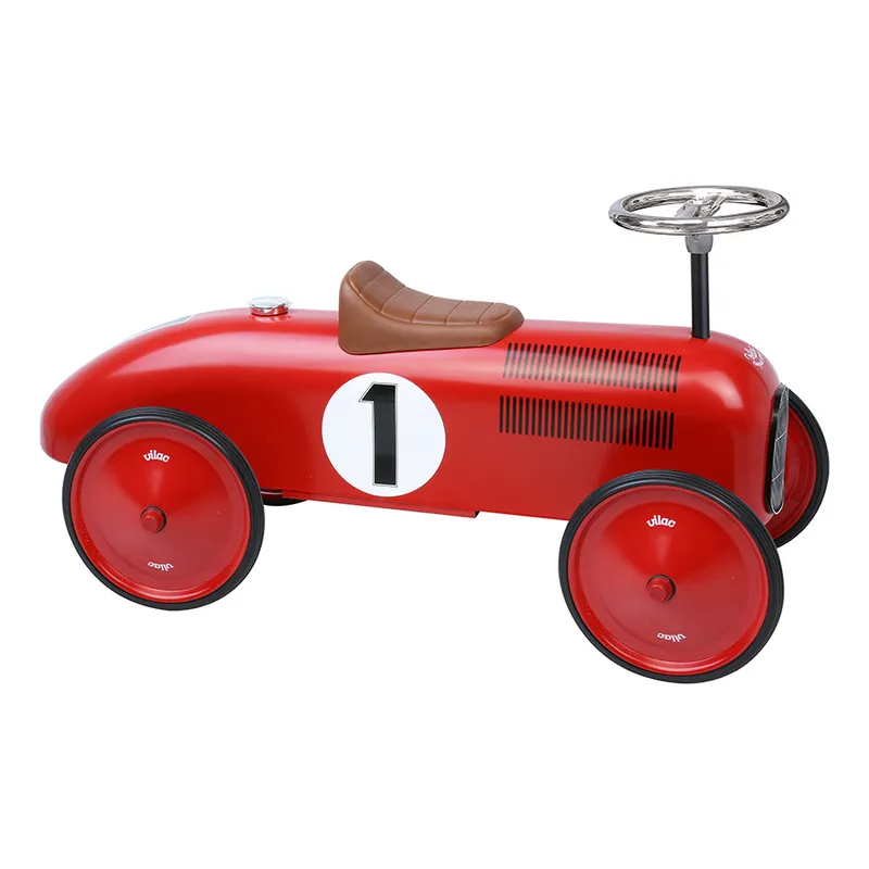 Porteur voiture vintage rouge