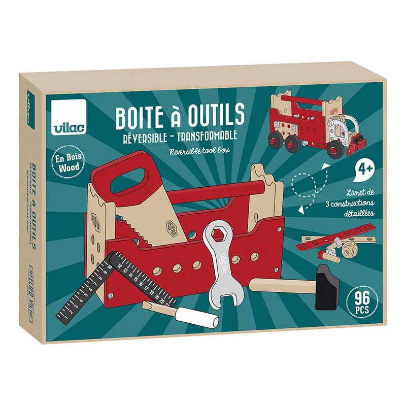 Boite à outils réversible Atelier Vilac