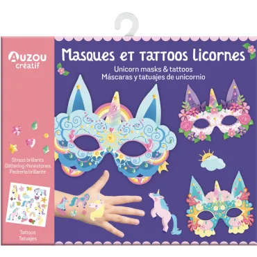 Masques et tattoos Licornes