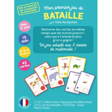 Mon premier jeu de bataille - Animaux du monde