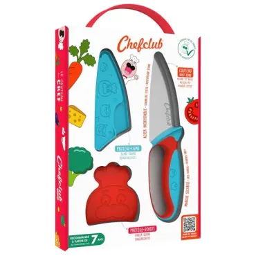 Le Couteau du chef Chefclub Kids Bleu & Rouge