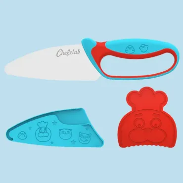 Le Couteau du chef Chefclub Kids Bleu & Rouge