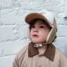 Casquette Sherpa "Ours" Beige - 18 mois à 4-5 ans