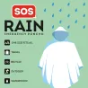 Poncho de Pluie Imperméable Jetable - SOS Rain