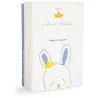 Doudou attache sucette - Lapin matelot bleu - 15 cm