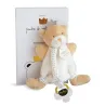 Doudou attache sucette - Ours Petit Roi marron - 15 cm