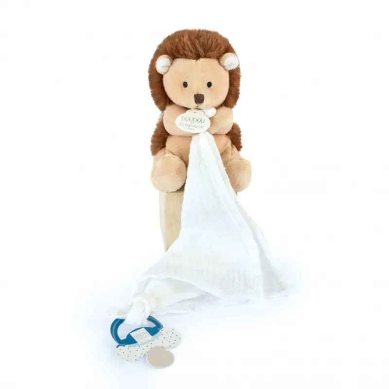 Doudou attache sucette peluche - Hérisson - 12 cm - Unicef