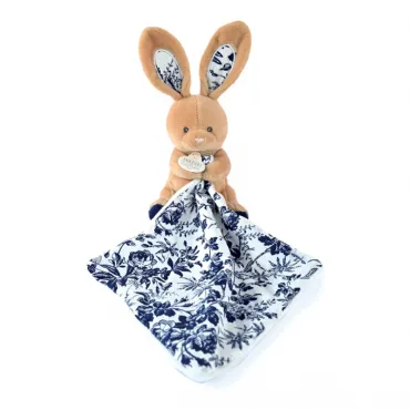 Doudou LAPIN bleu Marine...