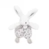 DOUDOU lapin blanc - Doudou plat - 18 cm