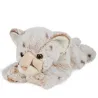 Peluche Léopard des neiges Beige - 45 cm