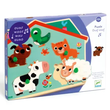 Puzzle d'encastrement - Ouaf woof