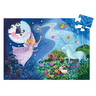 Puzzle - La fée et la licorne - 36 pcs