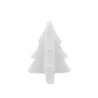 Bougie sapin de noël  M - Blanc