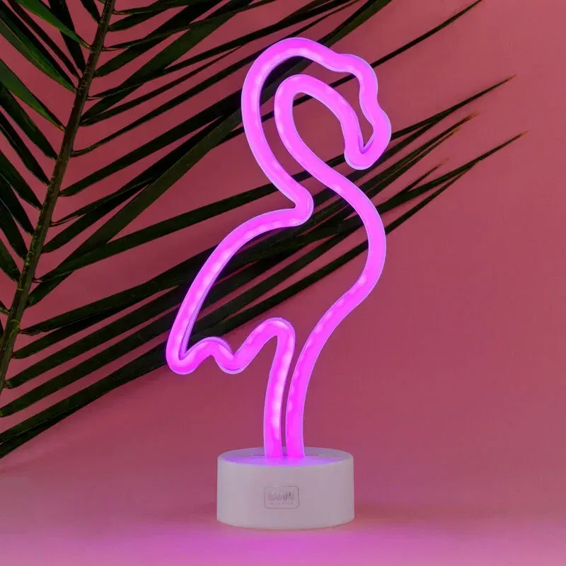 Lampe LED à Effet Néon - Flamingo