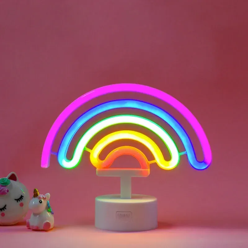 Lampe LED à Effet Néon - Rainbow