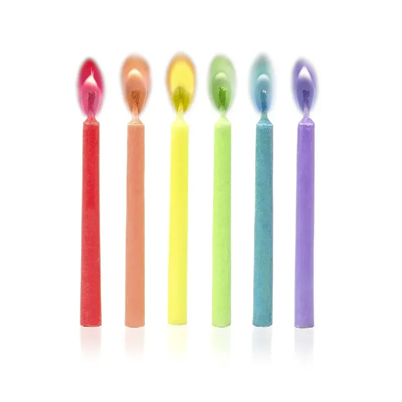 Bougies avec Flamme Colorée