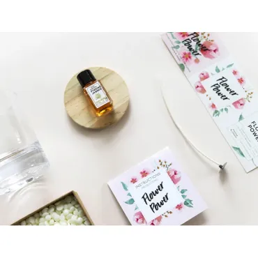 Kit bougie DIY - Flower Power