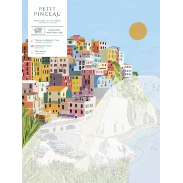 Coffret peinture au numéro - Cinque terre par Kenzie Elston