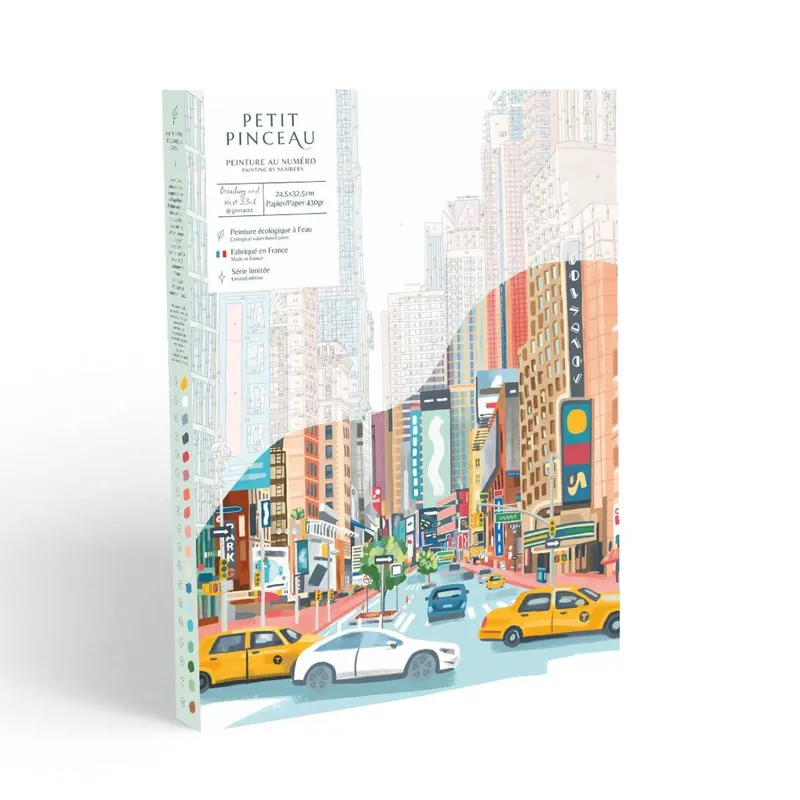 Coffret peinture au numéro - Broadway and West 53RD par Grace Helmer