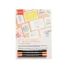 Kit d'initiation au brush lettering - rose-orange