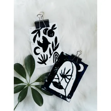 DIY DECO - Mes cartes en linogravure