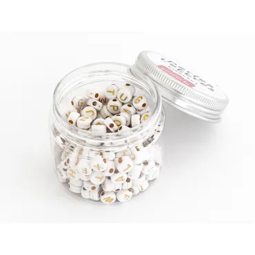 Pot perles lettres –...