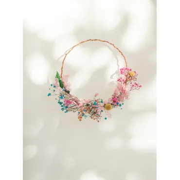 DIY HOME DECO - Ma couronne de fleurs séchées