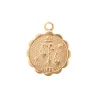 Médaille astro dorée à l'or fin - Balance