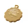 Médaille astro dorée à l'or fin - Vierge