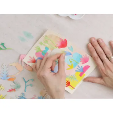 Kit DIY Home Déco - Mes Papiers découpés à l'Aquarelle