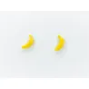 Boucles d'oreilles en porcelaine - Banane