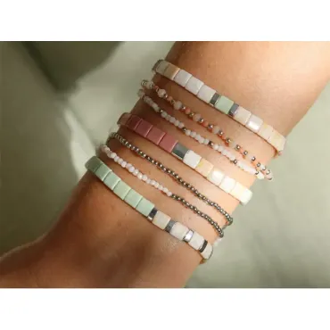 Kit DIY Bijouterie - Mon set de bracelets perlés - Argent