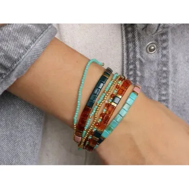 Kit DIY Bijouterie - Mon set de bracelets perlés - Doré