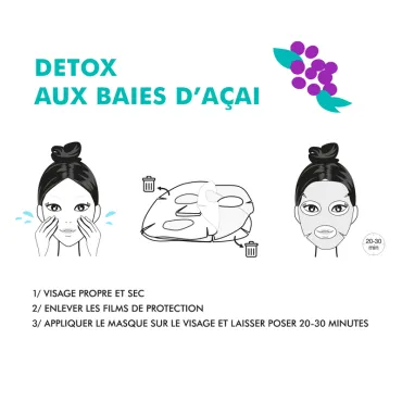 Masque visage détox - Baies d'acai