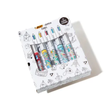 Coffret bic - 5 stylos Cities